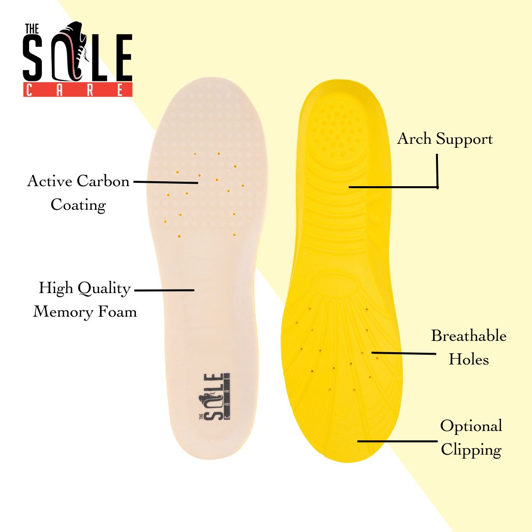 Memory Foam Gel Infused Shoe Insole For Men & Women For Walking, Running Shoe Insole- #Royalkart#insoles