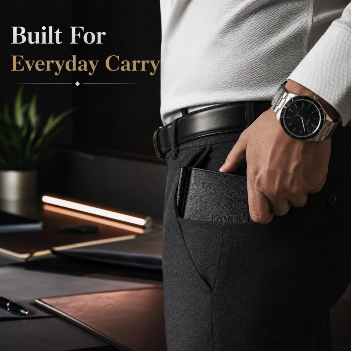 Men's Wallet (Black & Red) Wallet- Royalkartwallet