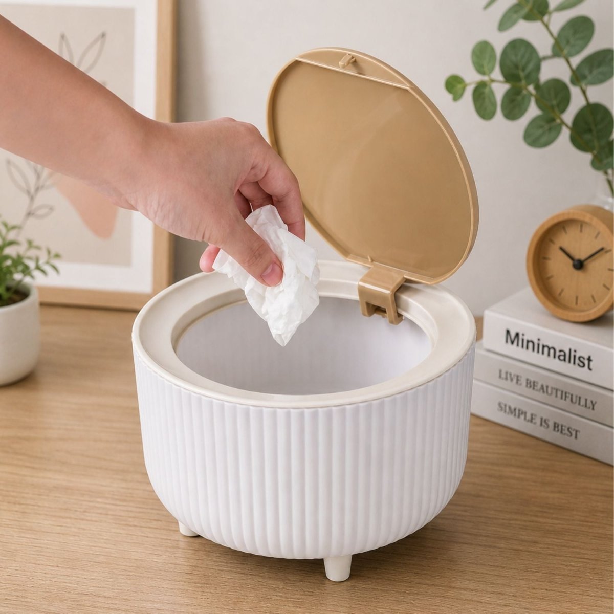 Mini Portable Tabletop Dustbin Dustbin- RoyalkartDustbin