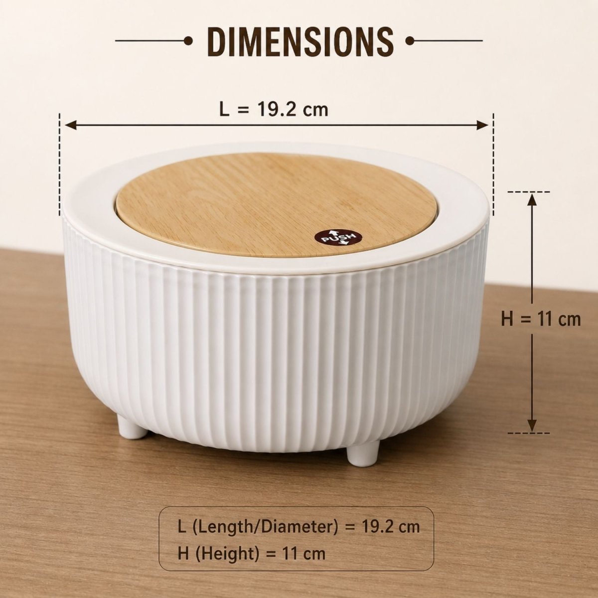 Mini Portable Tabletop Dustbin Dustbin- RoyalkartDustbin
