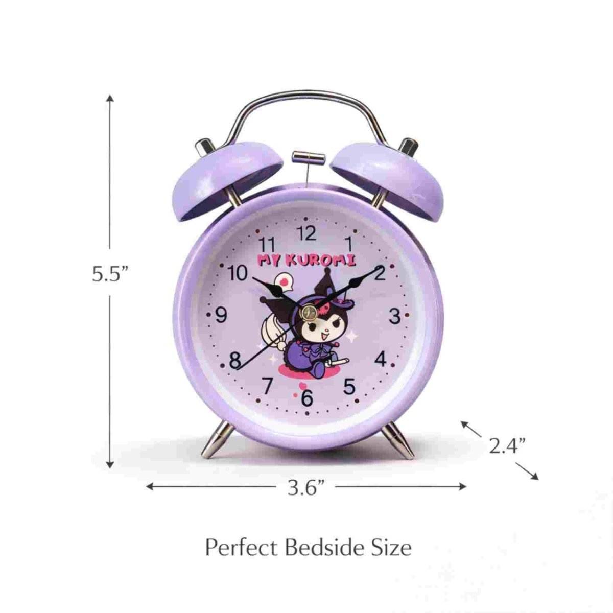 My Kuromi Cute Twin Bell Alarm Clock Alarm Clock- RoyalkartAlarm Clock