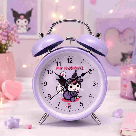 My Kuromi Cute Twin Bell Alarm Clock Alarm Clock- RoyalkartAlarm Clock