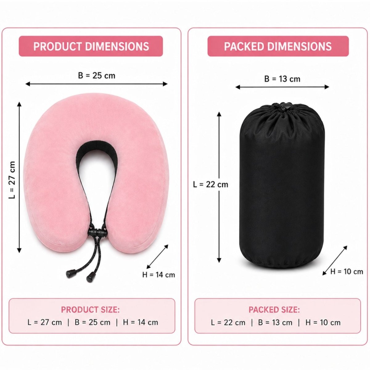 Neck Pillow (Blush Pink) Travel Neck Pillow- Royalkartneck pillow for sleeping travel
