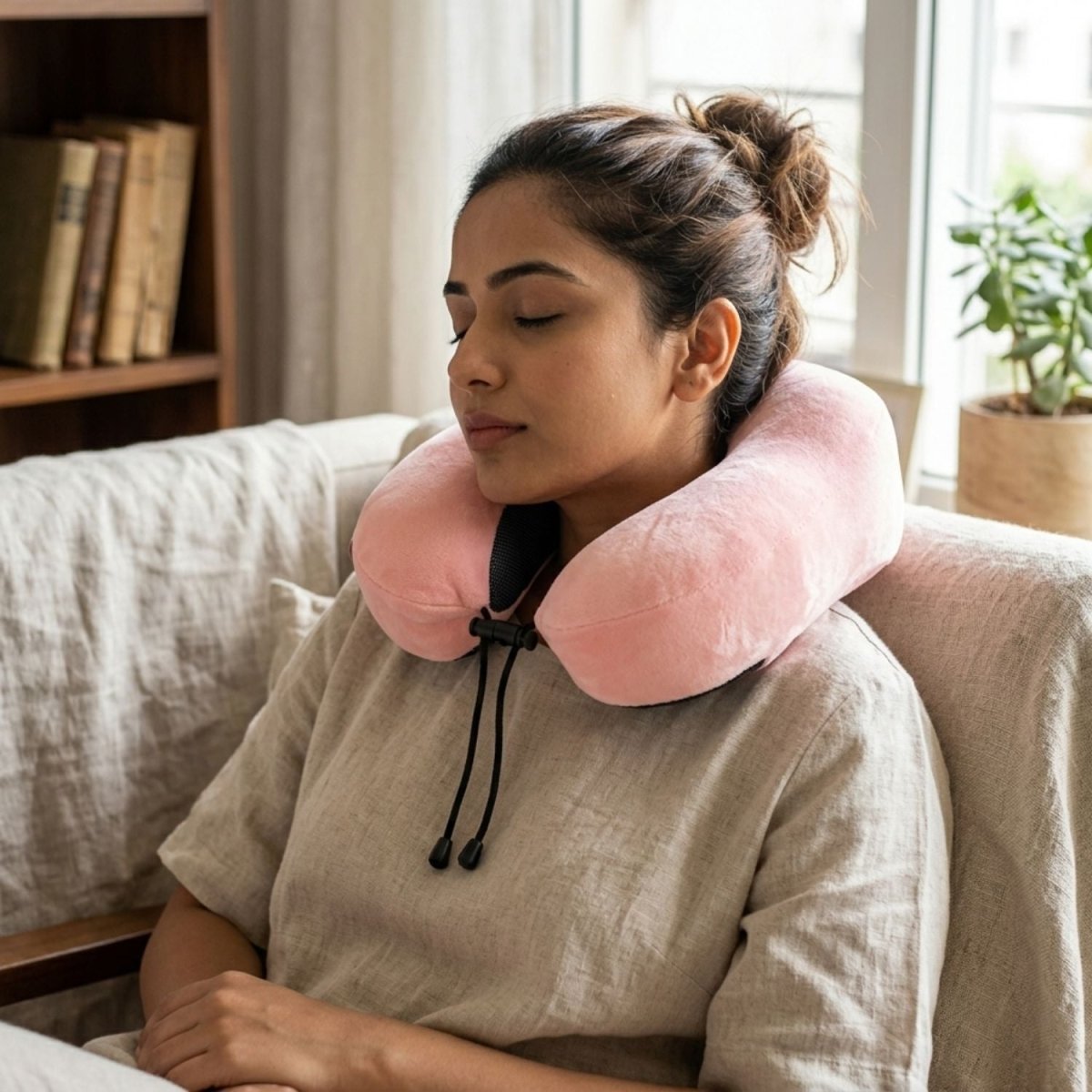 Neck Pillow (Blush Pink) Travel Neck Pillow- Royalkartneck pillow for sleeping travel