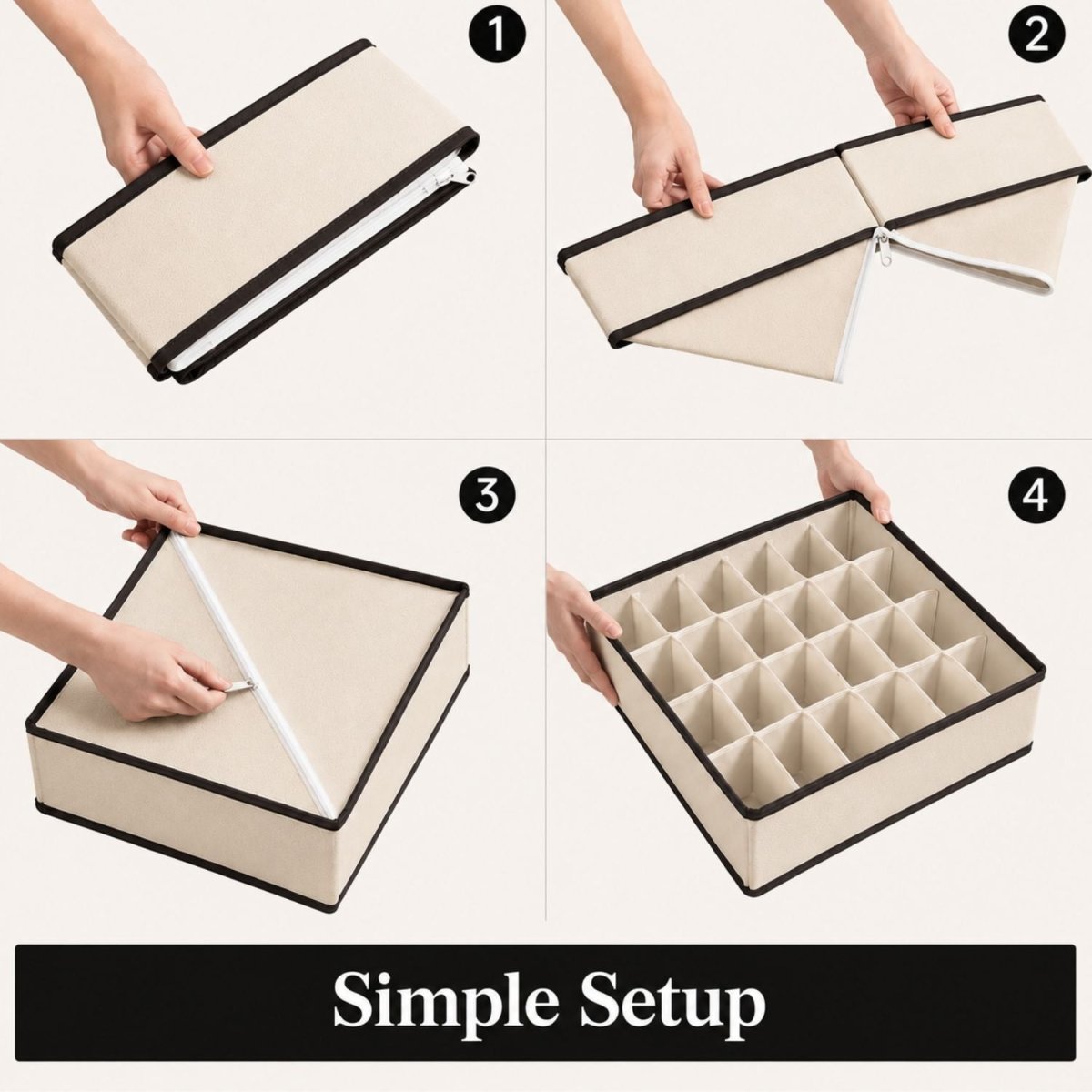 Non-woven Foldable Cloth Organizer Organizers- Royalkartclothes organiser