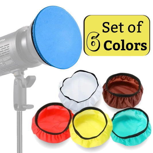 Photography Light Soft Diffuser Cloth for 7" 180mm Standard Studio Strobe Reflector(Pack of 6) - #Royalkart#Diffuser