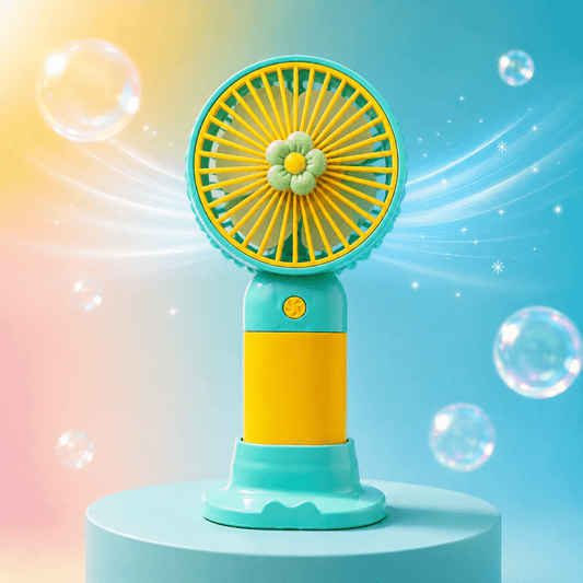 Rechargeable Mini Portable Fan(Yellow-Green) Portable Fan- #Royalkart#desk fan