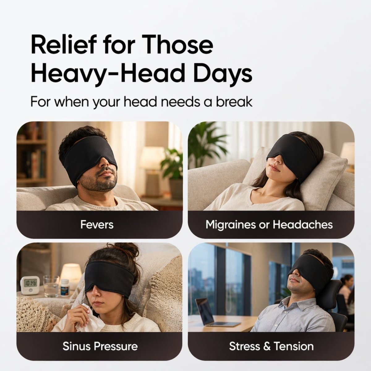 Reusable Migraine Relief Cap Eye Masks- Royalkarteye mask