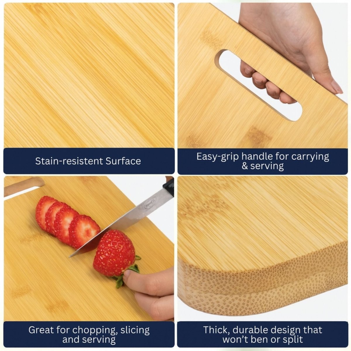 Royalkart® Bamboo Chopping Board for Kitchen Chopping Board - RoyalkartChopping Board