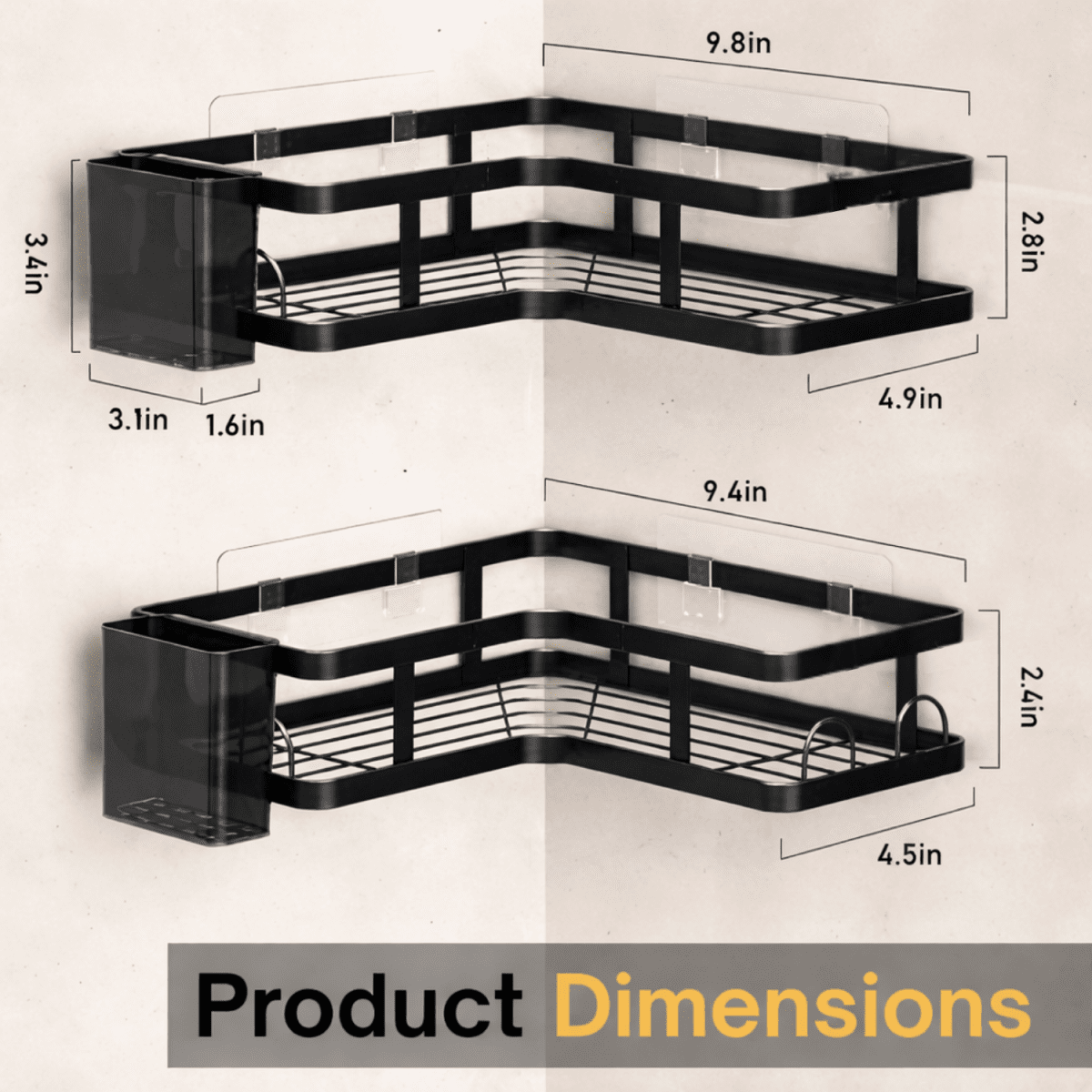 Royalkart® Bathroom Shelves | Wall Mounted & Corner Storage Racks Corner Shelf - Royalkartbathroom rack