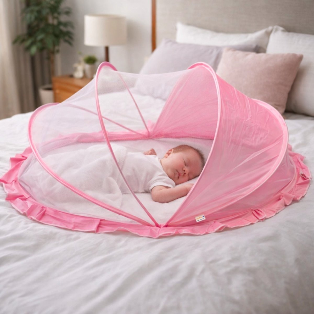 Royalkart Foldable Baby Mosquito Net for Babies & Toddlers (0 to 24 months - Pink) Baby Mosquito Net - RoyalkartBaby Mosquito Net