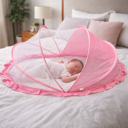 Royalkart Foldable Baby Mosquito Net for Babies & Toddlers (0 to 24 months - Pink) Baby Mosquito Net - RoyalkartBaby Mosquito Net