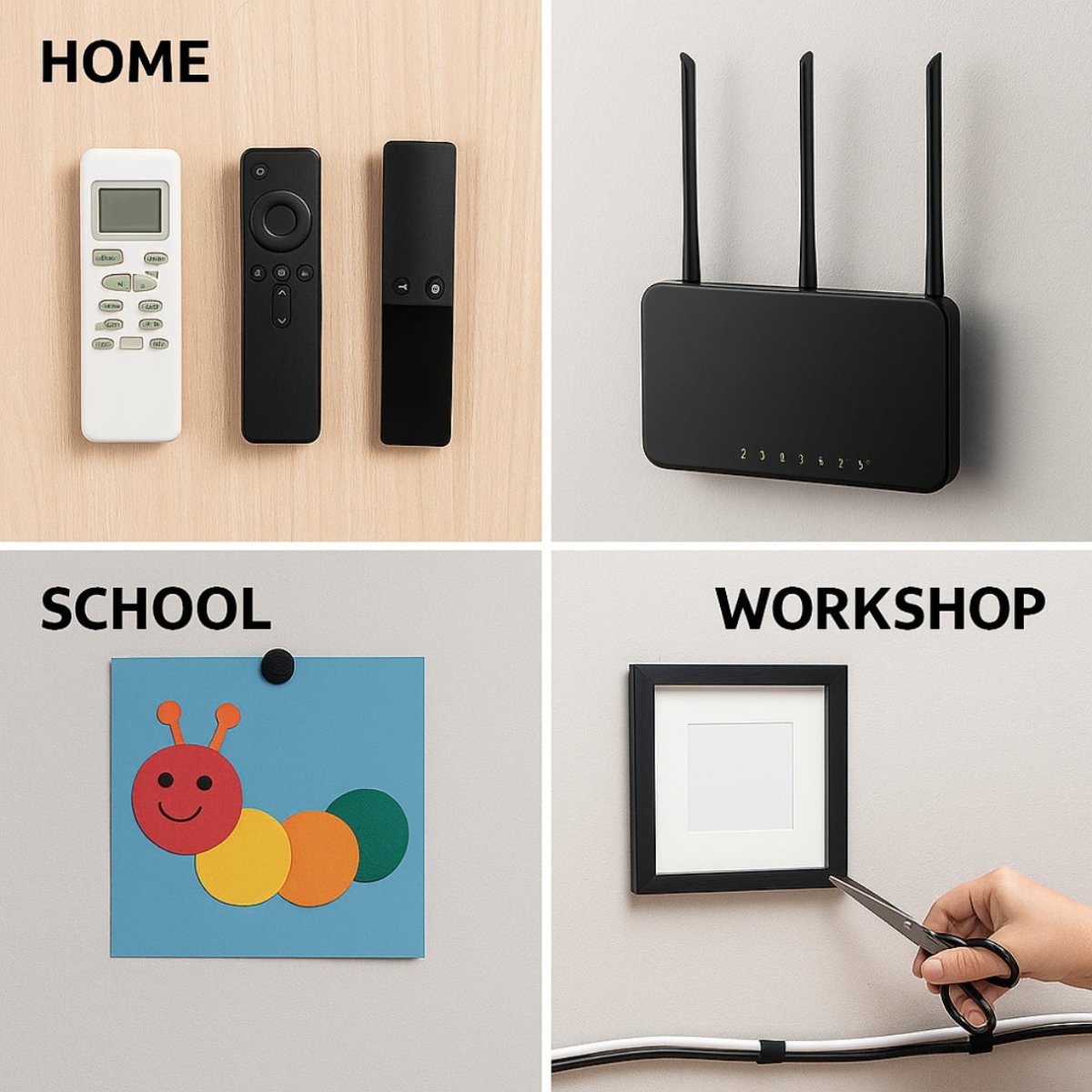 Self Adhesive Hook and Loop Tape (Black). ADHESIVE TAPES - Royalkartadhesive hook and loop tape