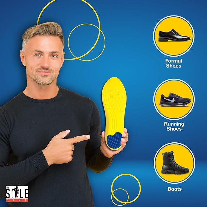 Shock Absorption Heel Pain relief Insoles Shoe Insole- #Royalkart#insoles