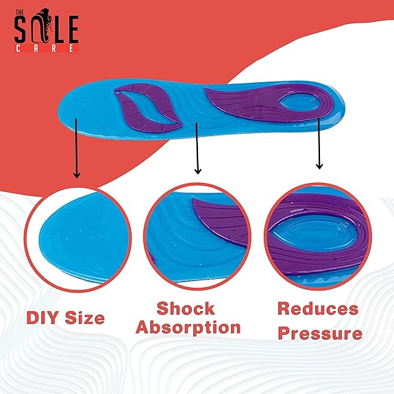 Silicone Gel Anti Fatigue Shoe Insoles Shoe Insole- #Royalkart#insoles