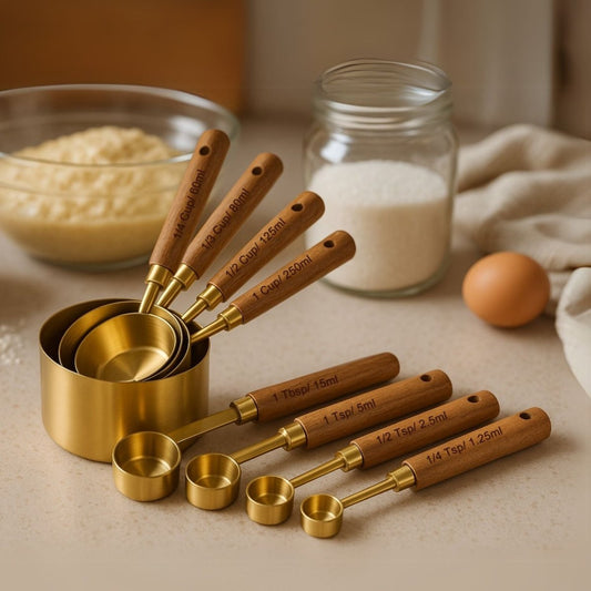 Stainless Steel Measuring Cups and Spoons for Cooking, Baking - Royalkartbaking tools