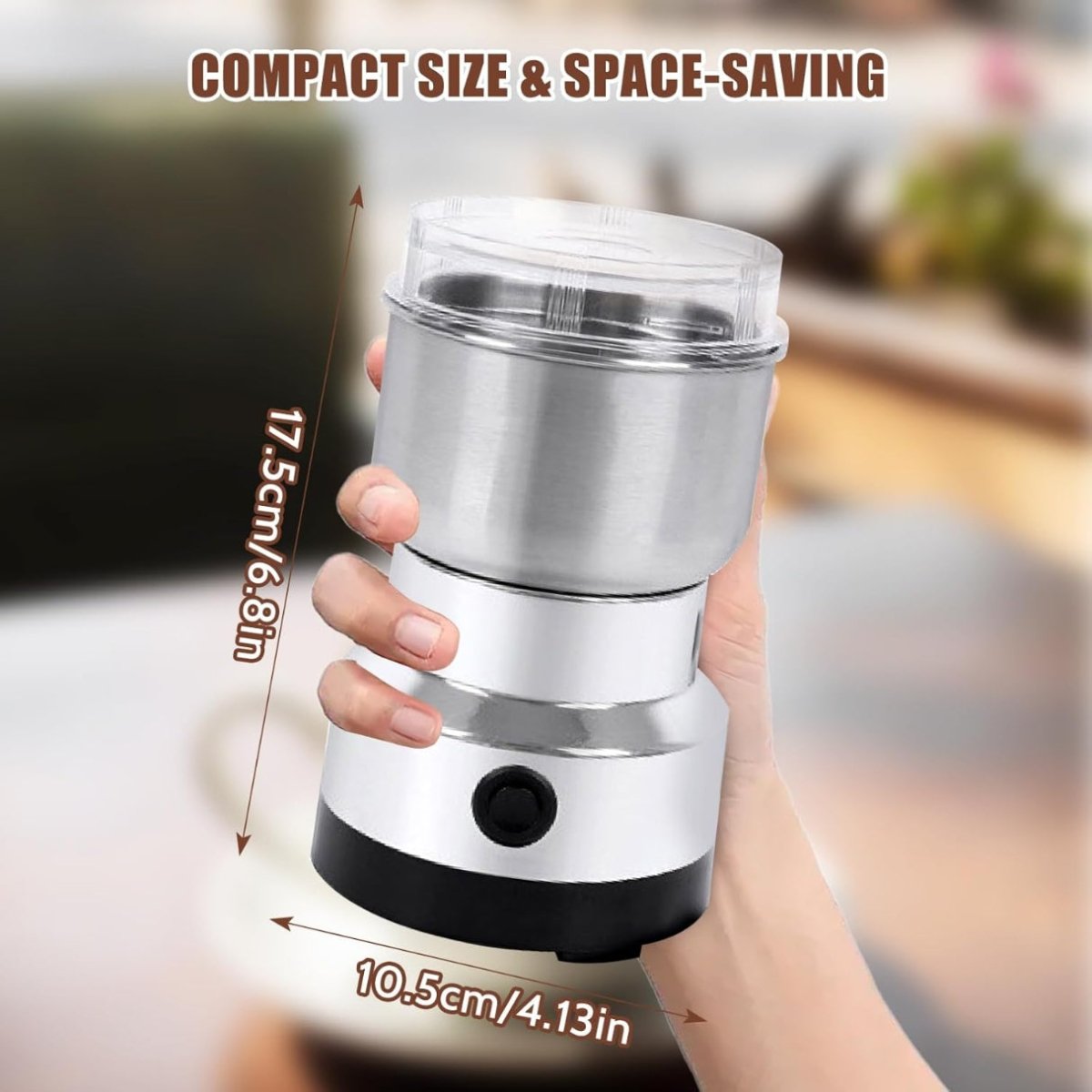 Stainless Steel Multifunctional Electric Grinder - 150Watts Spice, Coffee, Dry Masala Grinder(Silver) Grinder - #Royalkart#electric grinder