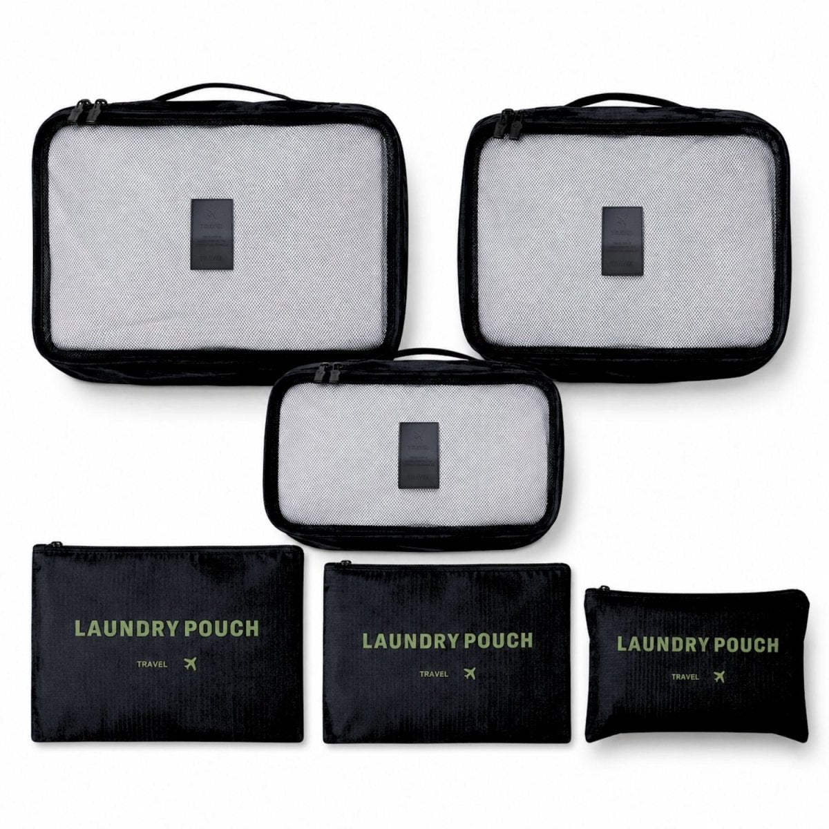Travel Pouch Set (Black) Travel Pouch Set- RoyalkartTravel Pouch Set