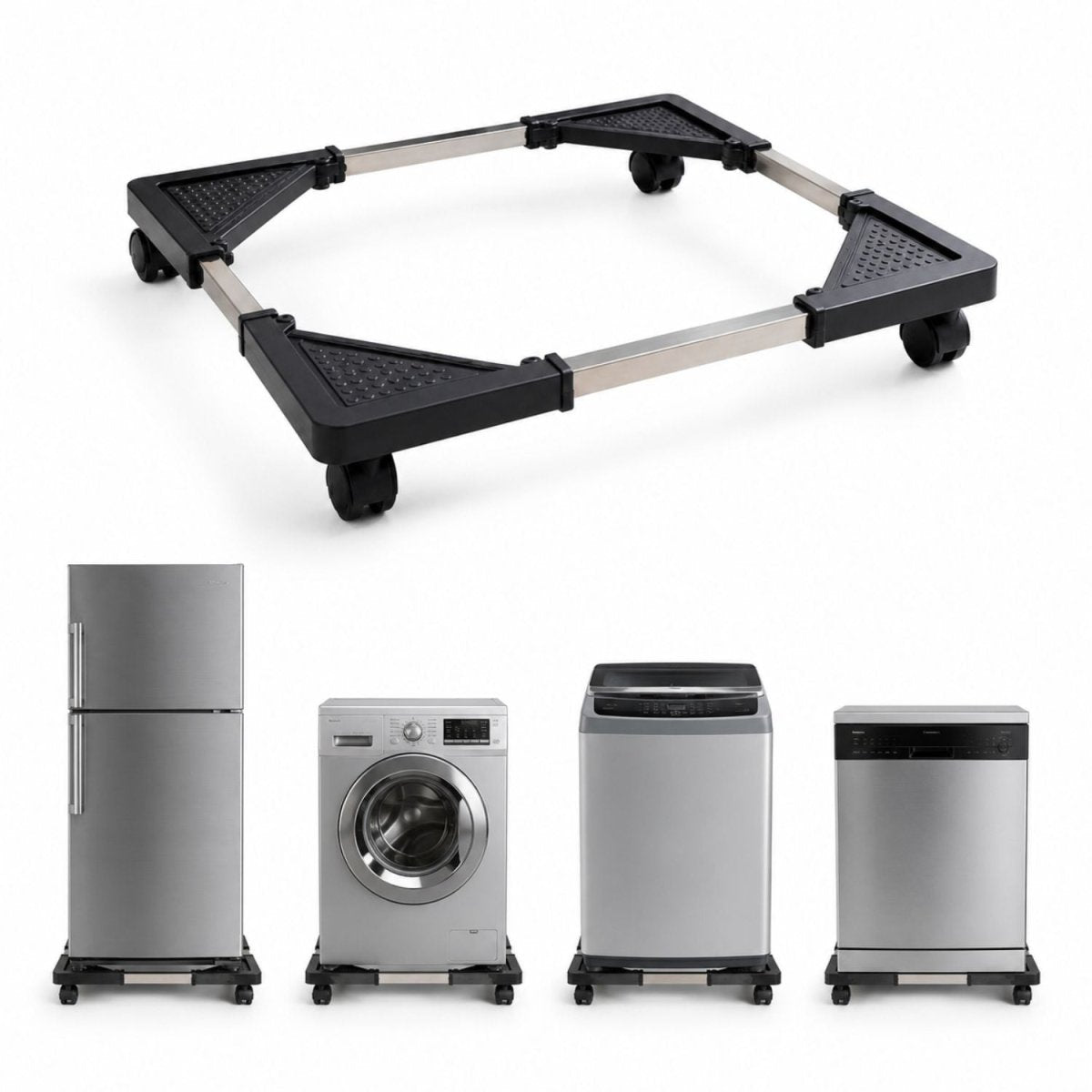 Washing Machine Stand with Wheels Stand- RoyalkartWashing machine and Fridge