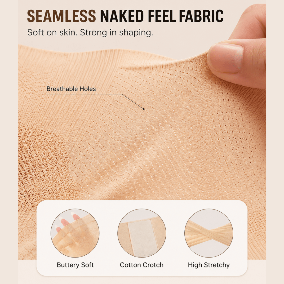 Women's High Waist Tummy Control Shapewear Shorts (Nude) Women's Clothing- #Royalkart#shapewear