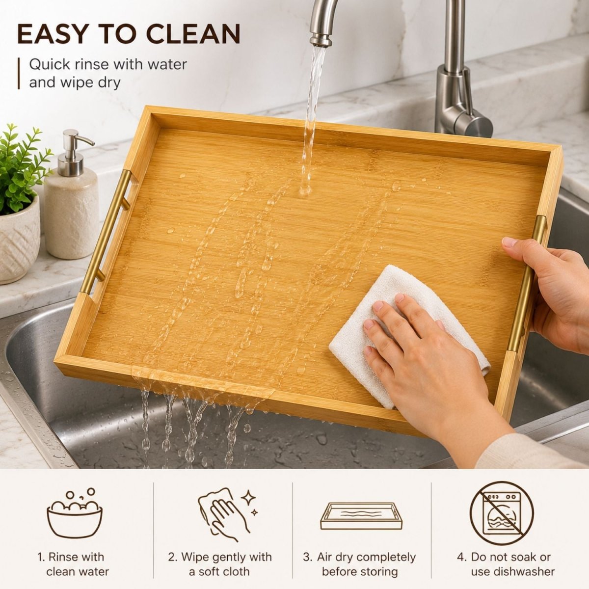 Wood Serving Tray Serving Tray- Royalkartserving tray