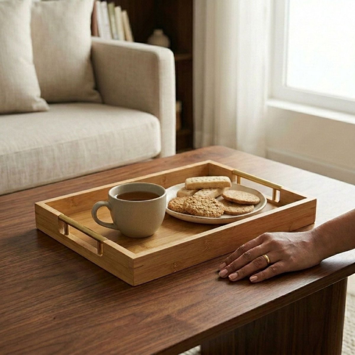 Wood Serving Tray Serving Tray- Royalkartserving tray