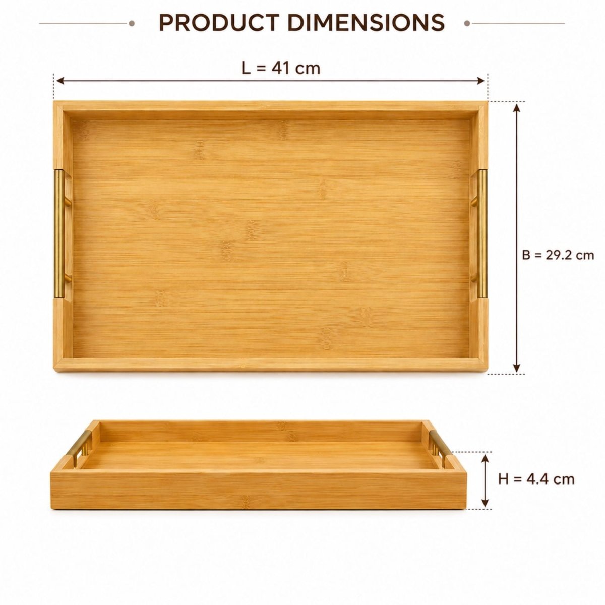 Wood Serving Tray Serving Tray- Royalkartserving tray