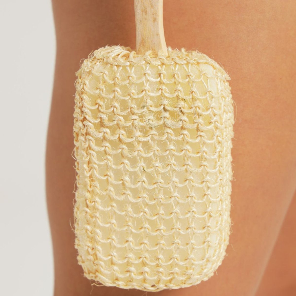 Wooden Bath Brush with Hand Loofah Loofah - Royalkartbath brush