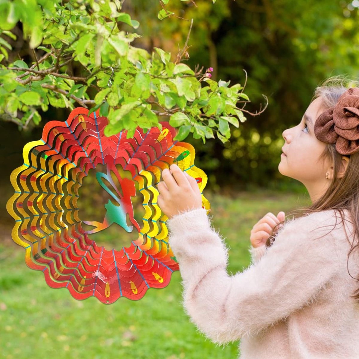 3D Hanging Wind Spinner for Outdoor Decorations- Angel Wind Spinner- Royalkart - The Urban Store