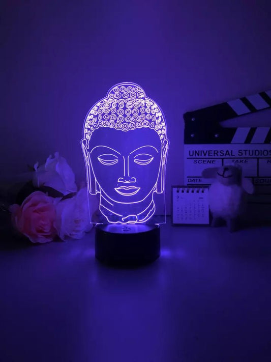 3D Illusion Led Buddha Lamp 3D Illusion Led lamp- Royalkart - The Urban Store