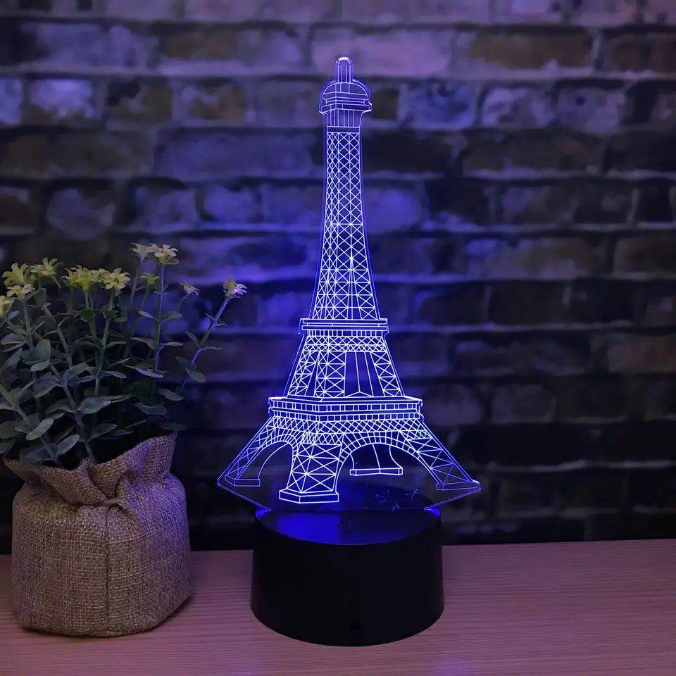 Glittering LED Eiffel Tower with remote control