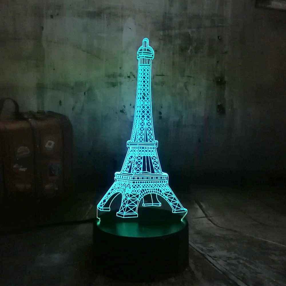 3D Illusion LED Eiffel Tower Lamp 3D Illusion Led lamp- Royalkart - The Urban Store