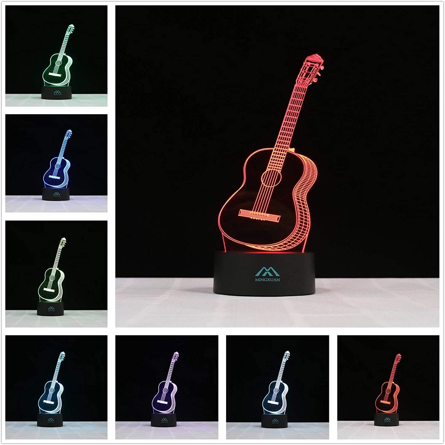 3D Illusion LED Guitar Lamp 3D Illusion Led lamp- Royalkart - The Urban Store