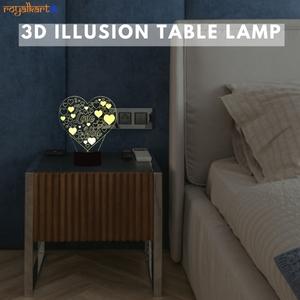 3D Illusion Led Lamp- I Love You 3D Illusion Led lamp- #Royalkart#3d illusion lamp