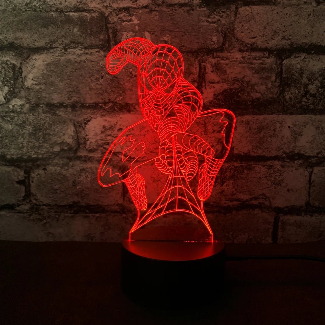 3D Illusion LED Spiderman Lamp 3D Illusion Led lamp- #Royalkart#3d illusion lamp