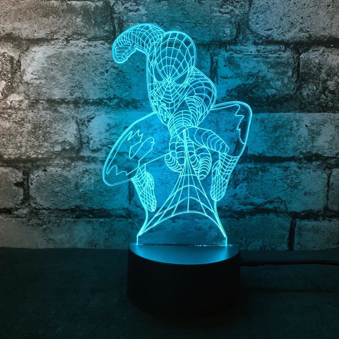 3D Illusion LED Spiderman Lamp 3D Illusion Led lamp- #Royalkart#3d illusion lamp