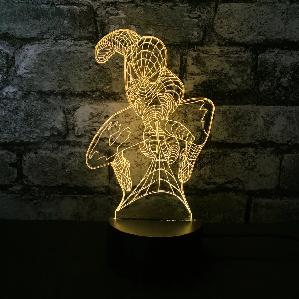 3D Illusion LED Spiderman Lamp 3D Illusion Led lamp- #Royalkart#3d illusion lamp