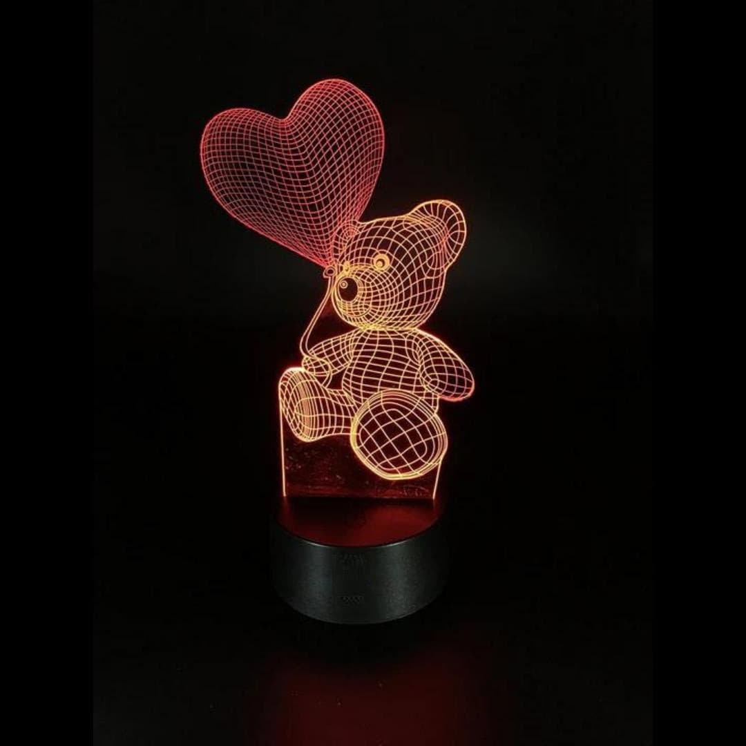 3D Illusion Led Teddy Bear Lamp 3D Illusion Led lamp- Royalkart - The Urban Store