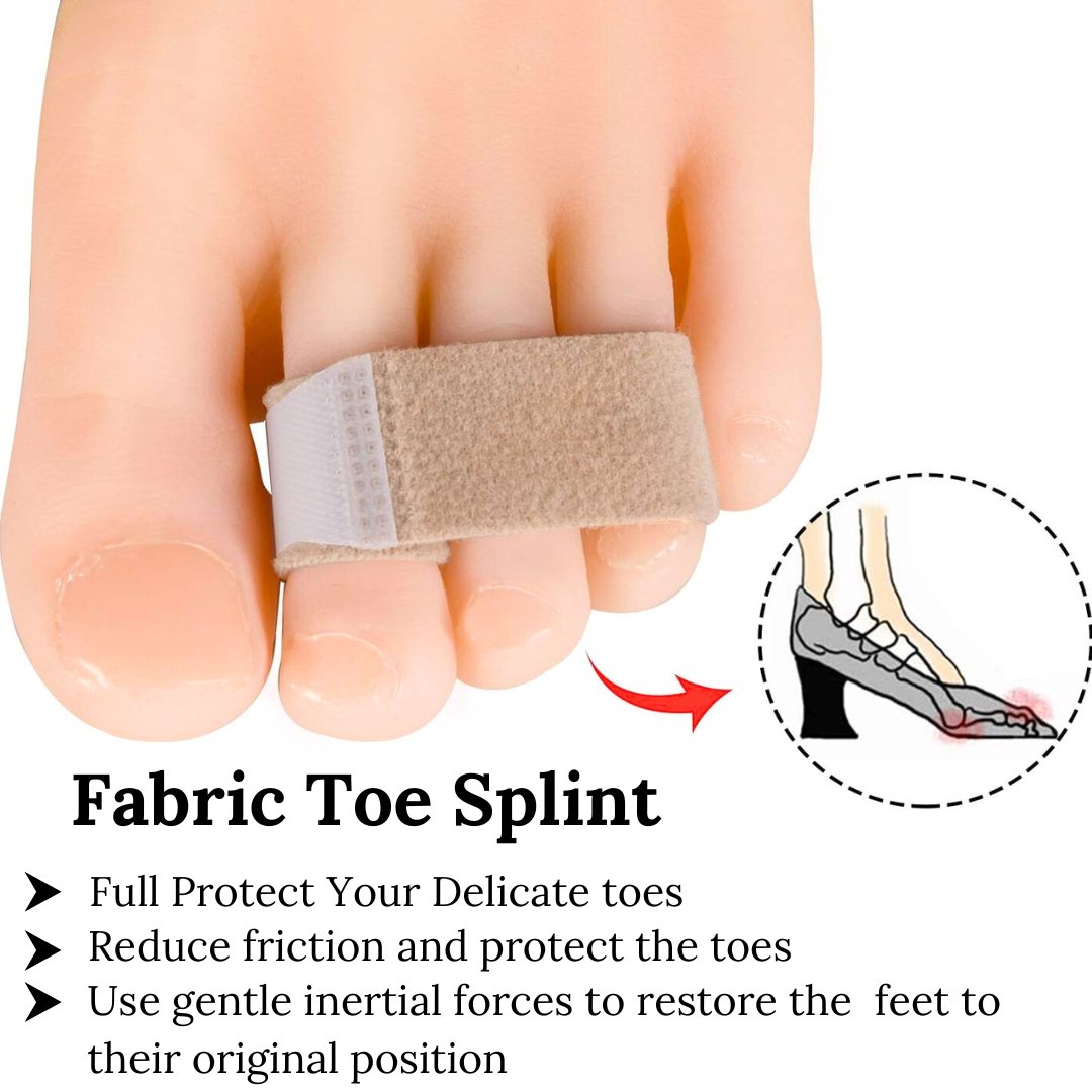 4Pcs Toe Straightener |Hammer Toe Splints |Hammer Toe Corrector for Curled Toes Foot Supports- Royalkart - The Urban Store