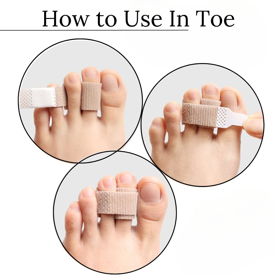 4Pcs Toe Straightener |Hammer Toe Splints |Hammer Toe Corrector for Curled Toes Foot Supports- Royalkart - The Urban Store