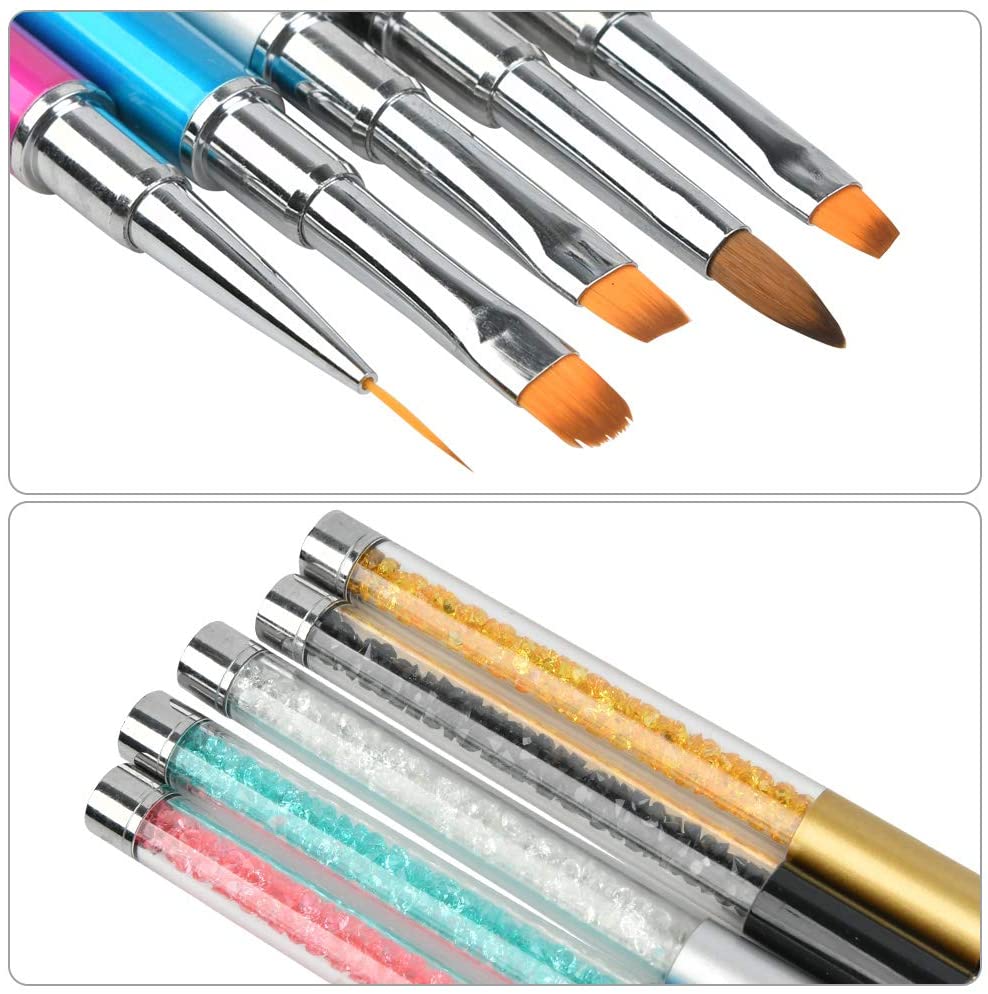 5 PCS UV Gel Nailart Pens Nail Brushes- Royalkart - The Urban Store
