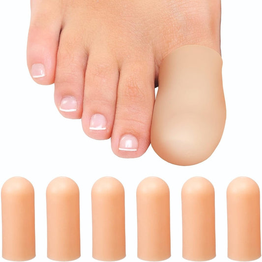 6pcs Silicone Gel Toe Cap Provide Relief from Missing/Ingrown Toenails, Corns, Calluses, Blisters, Hammer Toes Foot Supports- #Royalkart#Toe Seperators