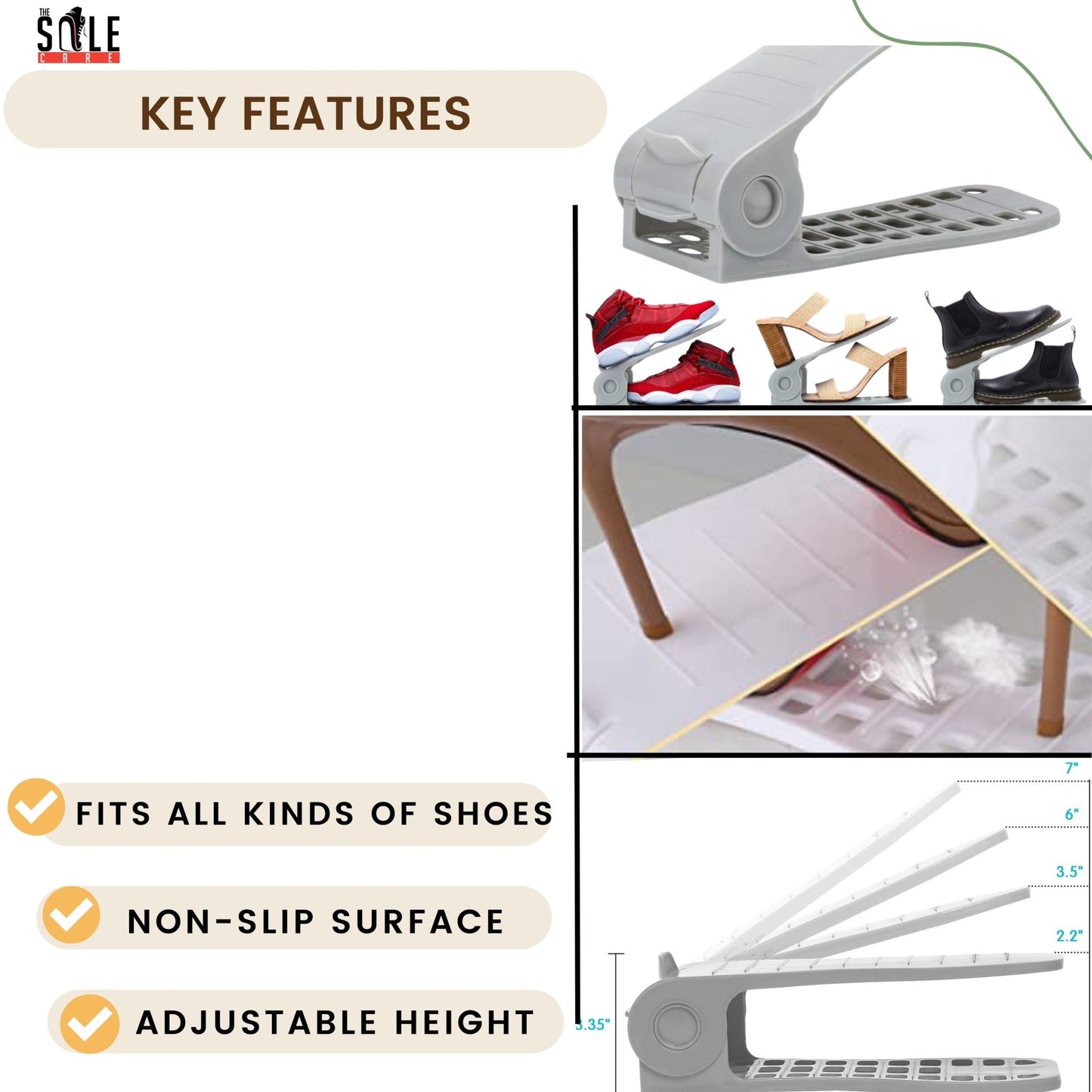 Adjustable Shoe Organizer Stand , Space Saver ,Double Storage (Multicolour) Collapsible Shoe Rack- #Royalkart#Adjustable Shoe Organizer