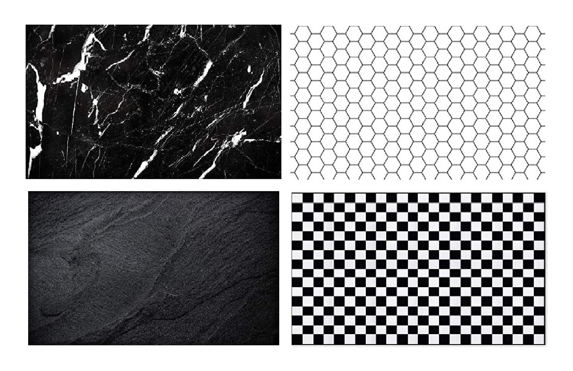 Black Marble & Chess Board Backdrop Pack-2 Photography Backdrop- Royalkart - The Urban Store