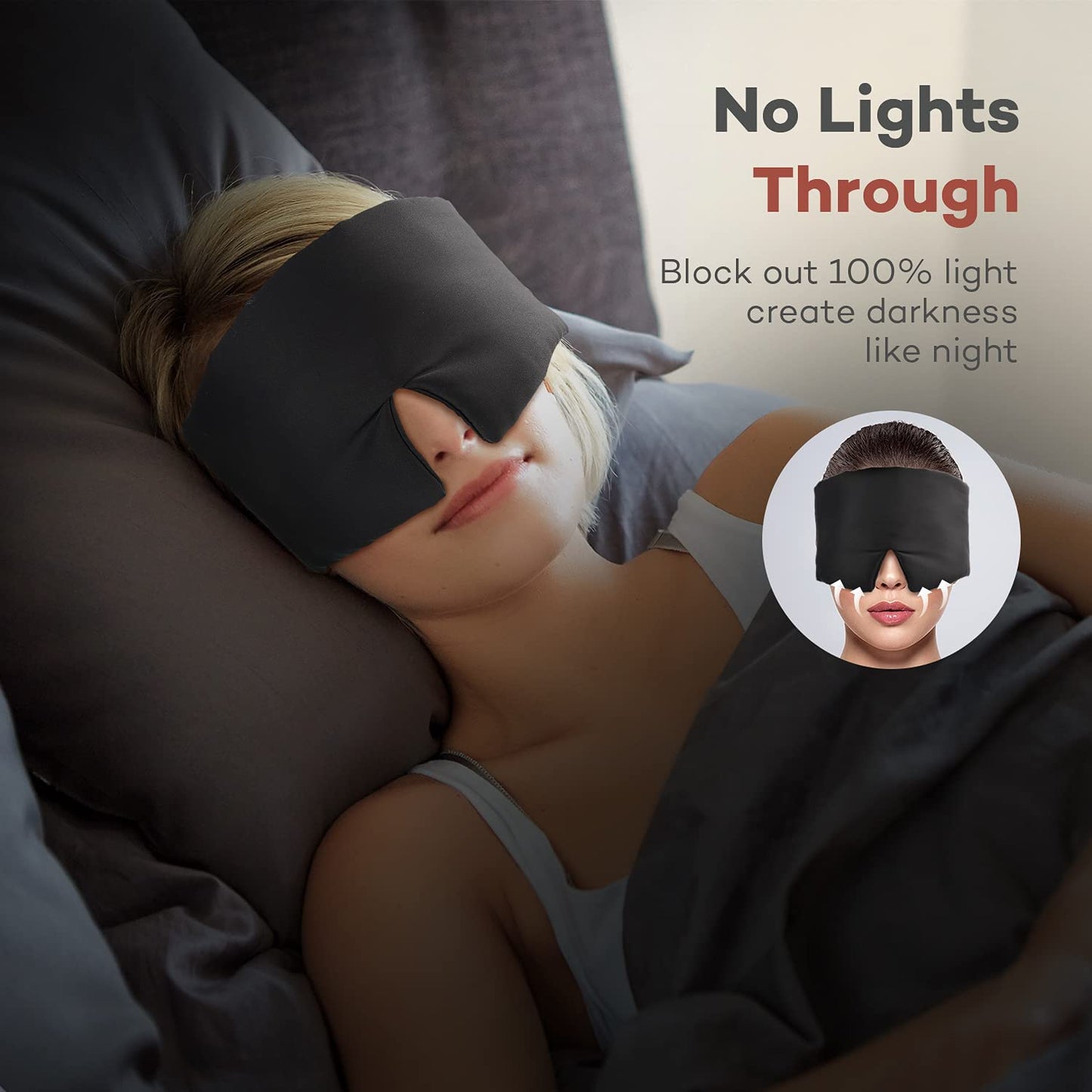 Blackout Eye Mask For Travel Eye Masks- #Royalkart#adjustable eye mask