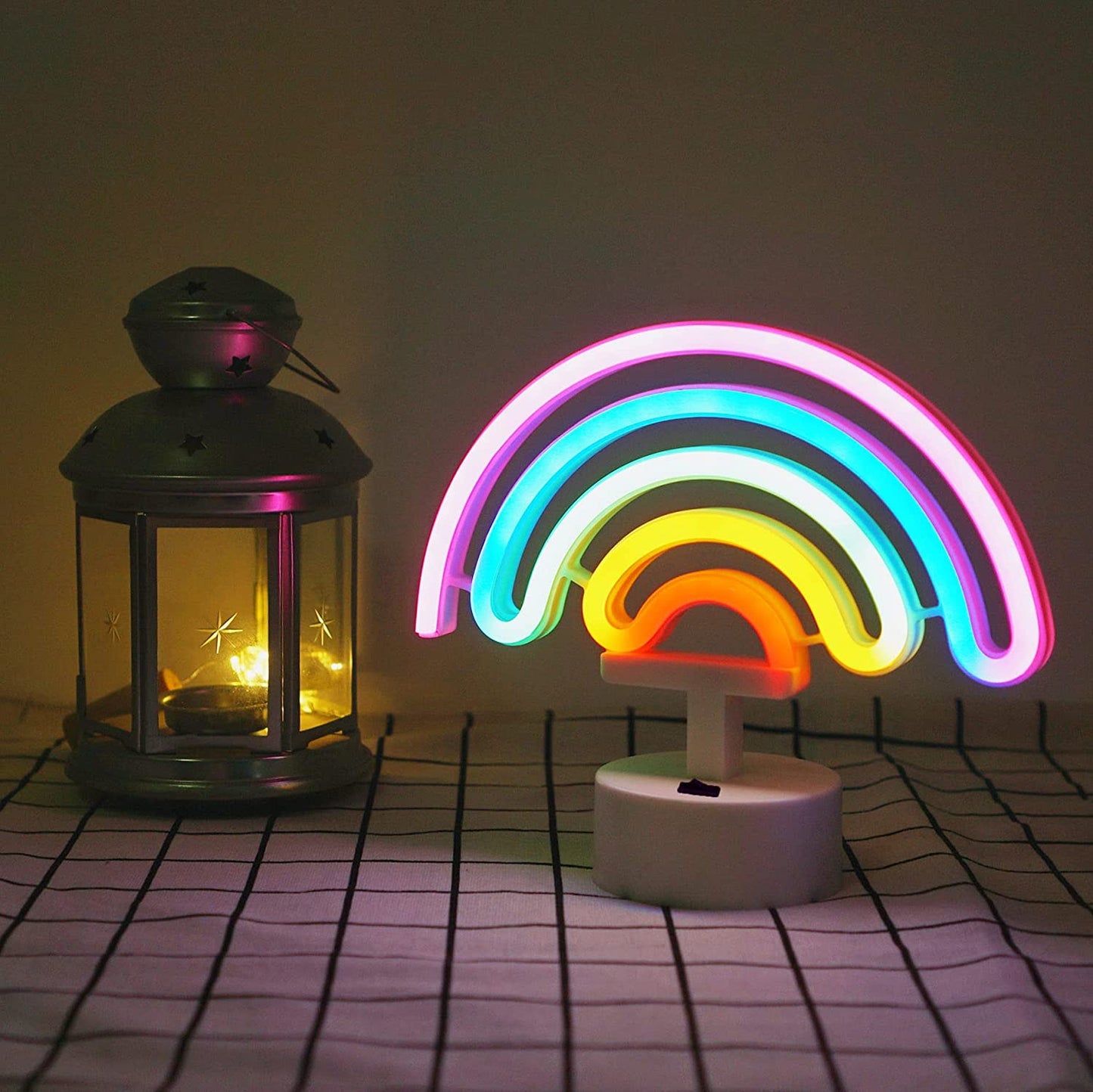Colorful Rainbow LED Neon Light Lamp- Rainbow Table Lamp- Royalkart - The Urban Store