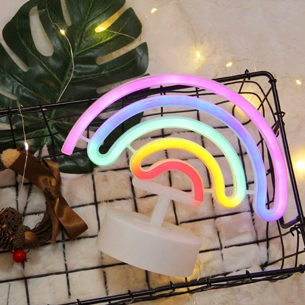 Colorful Rainbow LED Neon Light Lamp- Rainbow Table Lamp- Royalkart - The Urban Store