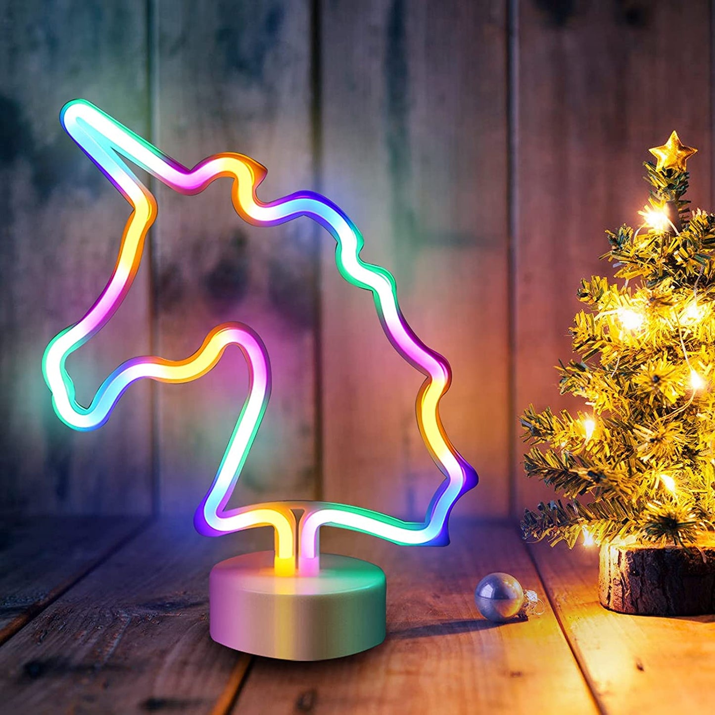 Colorful Unicorn LED Neon Light Lamp- Unicorn Table Lamp- #Royalkart#3d night lamp for bedroom