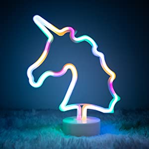 Colorful Unicorn LED Neon Light Lamp- Unicorn Table Lamp- #Royalkart#3d night lamp for bedroom