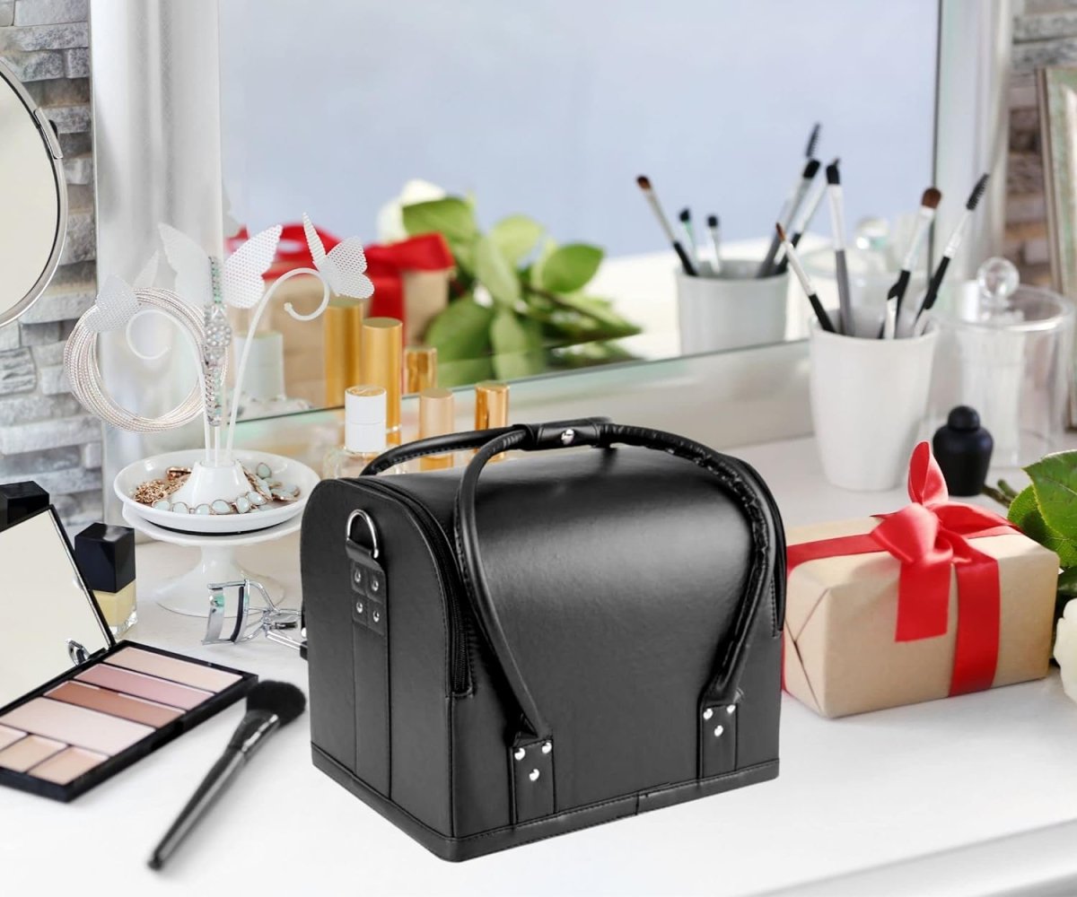 Cosmetics Makeup Kit Storage Organizer Box, For Bridal Gift Professional Vanity Bags- Royalkart - The Urban Store
